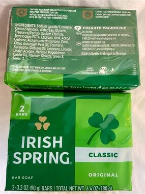 NO FLAXSEED Irish Spring Classic Bar Soap - original - 4pcs